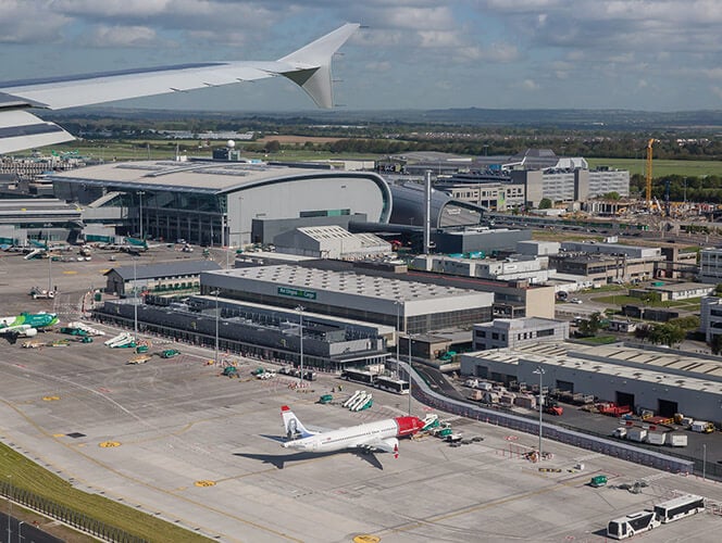 Landing in Dublin Airport