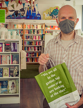 Bob Johnston, owner of the Gutter Bookshop