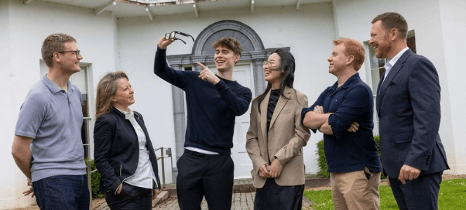 [1.1]Pictured (l-r) at NovaUCD are Dominik Leisi, Susanne L’Estrange, Scott Nagle, Suyun Zheng, Michael O’Dea and Simon Factor.