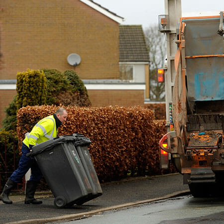 bins being collected