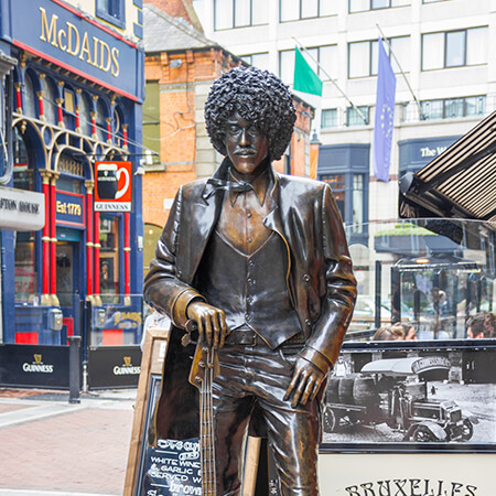 Phil Lynott statue in Dublin