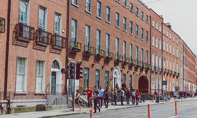 Georgian buildings in Dublin