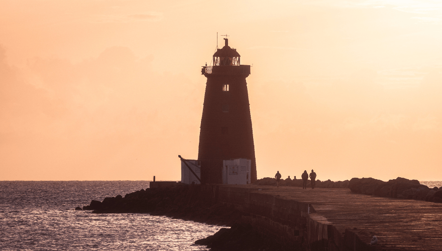 Poolbeg Lighthouse at Night, Co Dublin