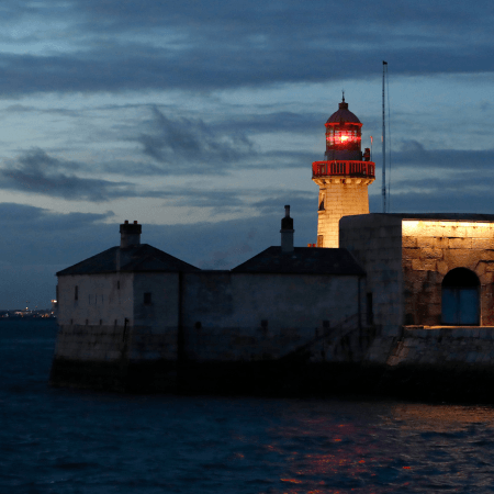 East Pier Battery Light, Dún Laoghaire Harbour, Co Dublin