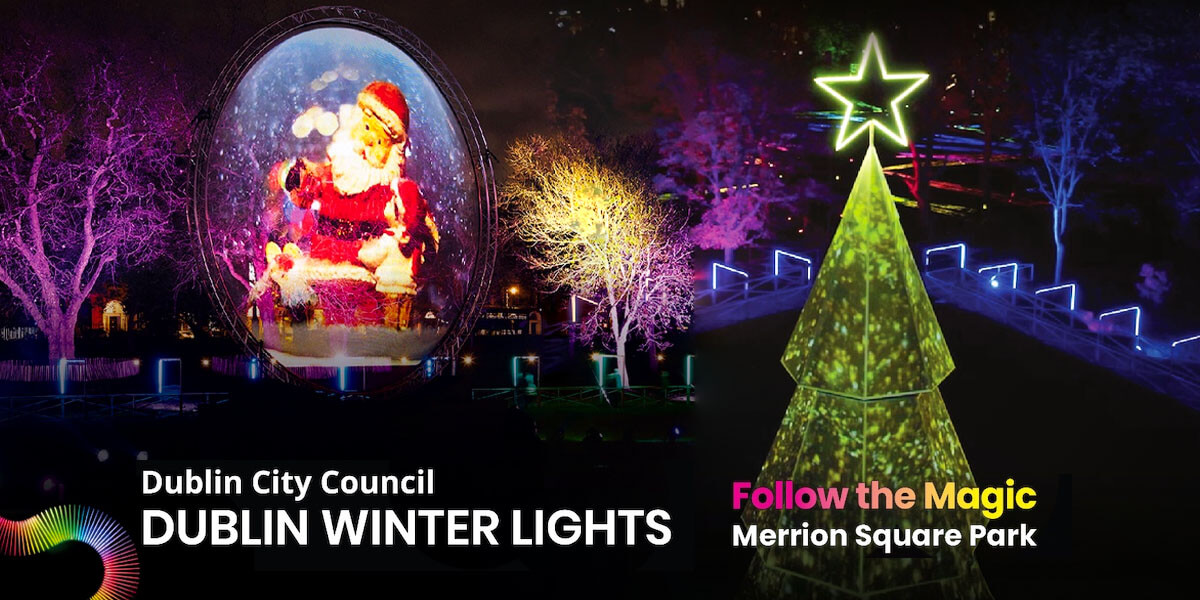 Dublin City Council Winter Lights at Merrion Square Park
