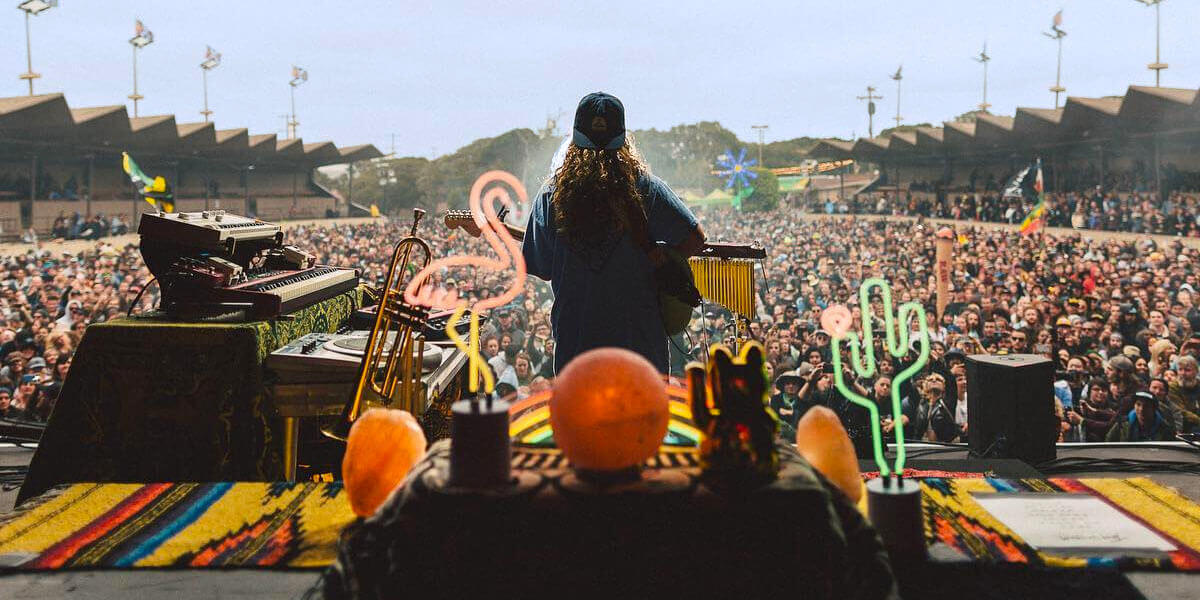 Tash Sultana - Live at the Iveagh Gardens Dublin with special guests Pierce Brothers. July 4th, 2019. Played @ Coachella & Lollapalooza 2018.
