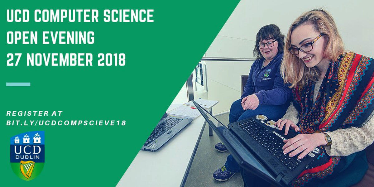 UCD Computer Science Open Evening 2018.