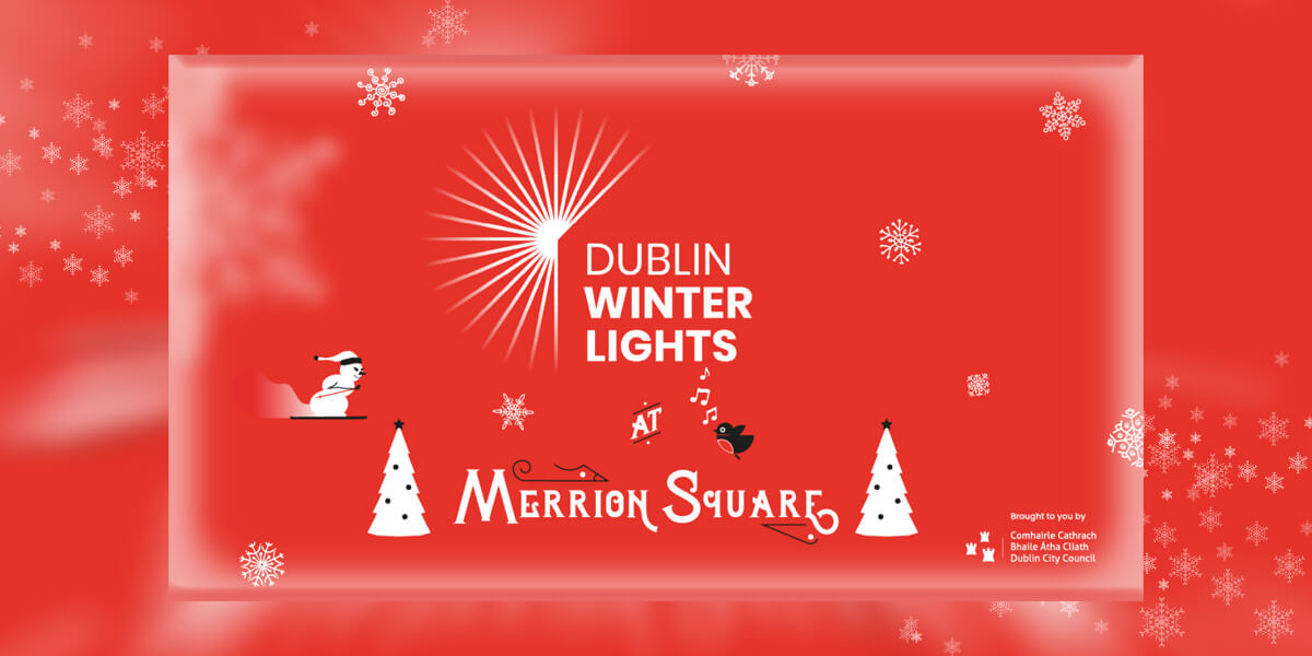 Dublin Winter Lights at Merrion Square Park Dublin.ie